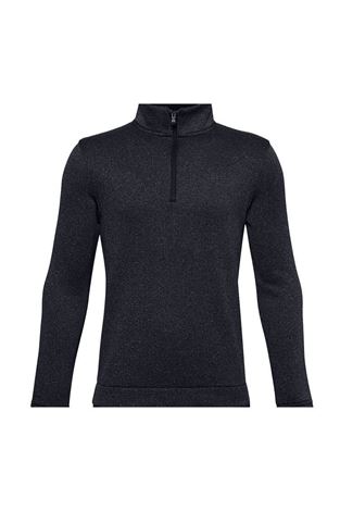 Show details for Under Armour Boy's UA Sweater Fleece 1/2 Zip - Black Melange 001