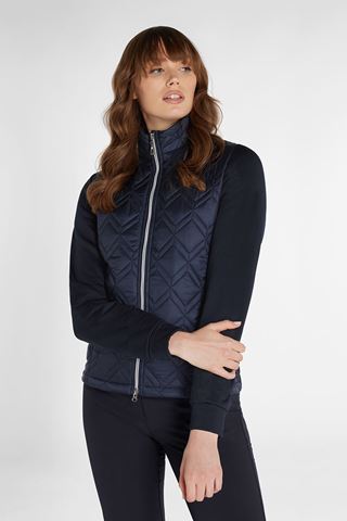 Picture of Green Lamb Ladies Gerry Quilted Jacket - Navy