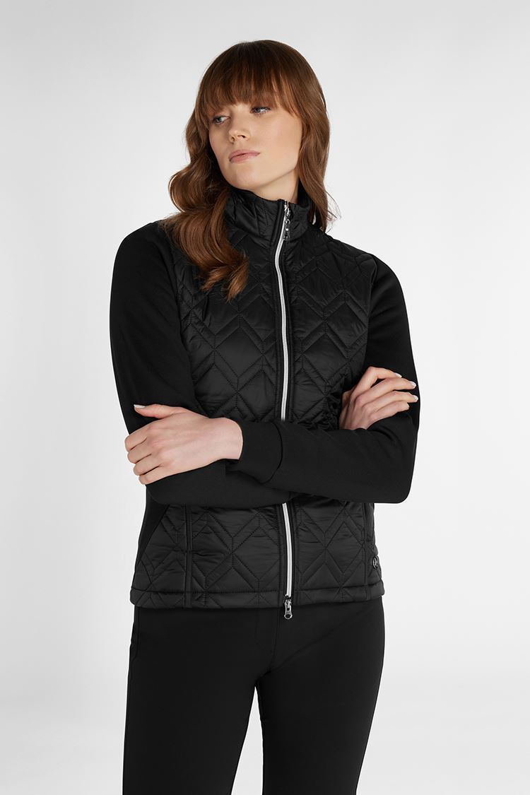 Picture of Green Lamb ZNS Ladies Gerry Quilted Jacket - Black