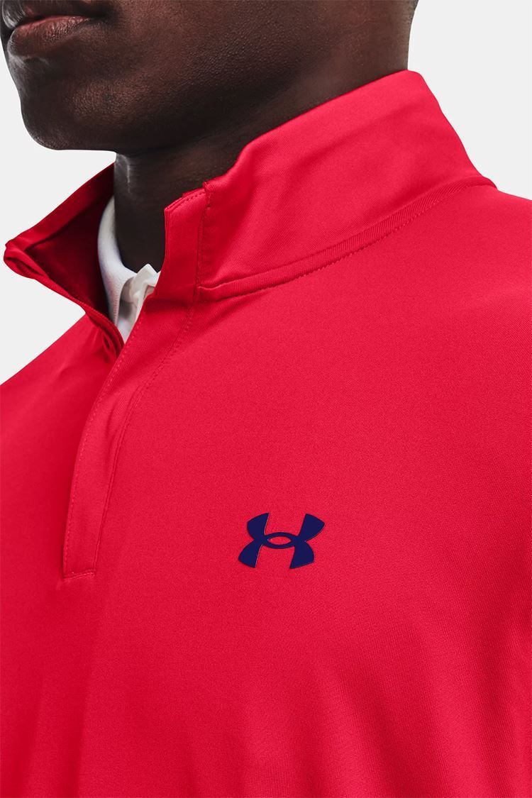 Picture of Under Armour Men's UA Playoff 2.0 1/4 Zip Top - Radio Red / Bauhaus Blue 890