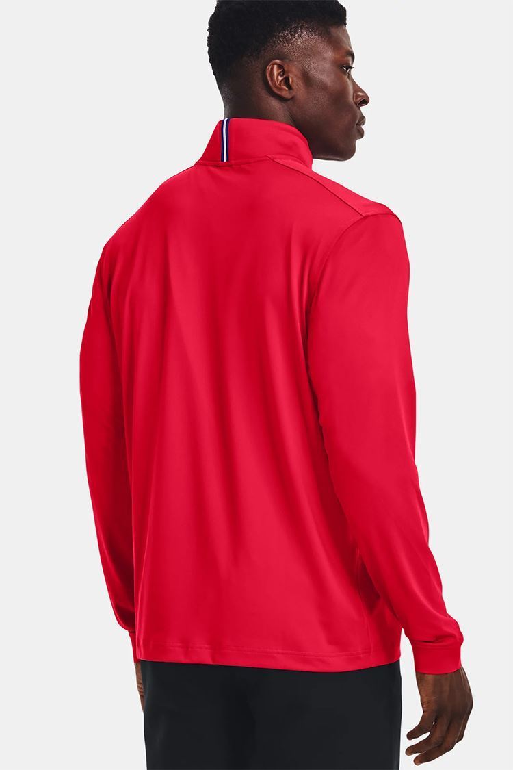 thumbnail image 2 of Men's Site Lightweight Anti-Pill Fleece 1/4 Zip Pullover – Casual Workwear Top 2 of 4