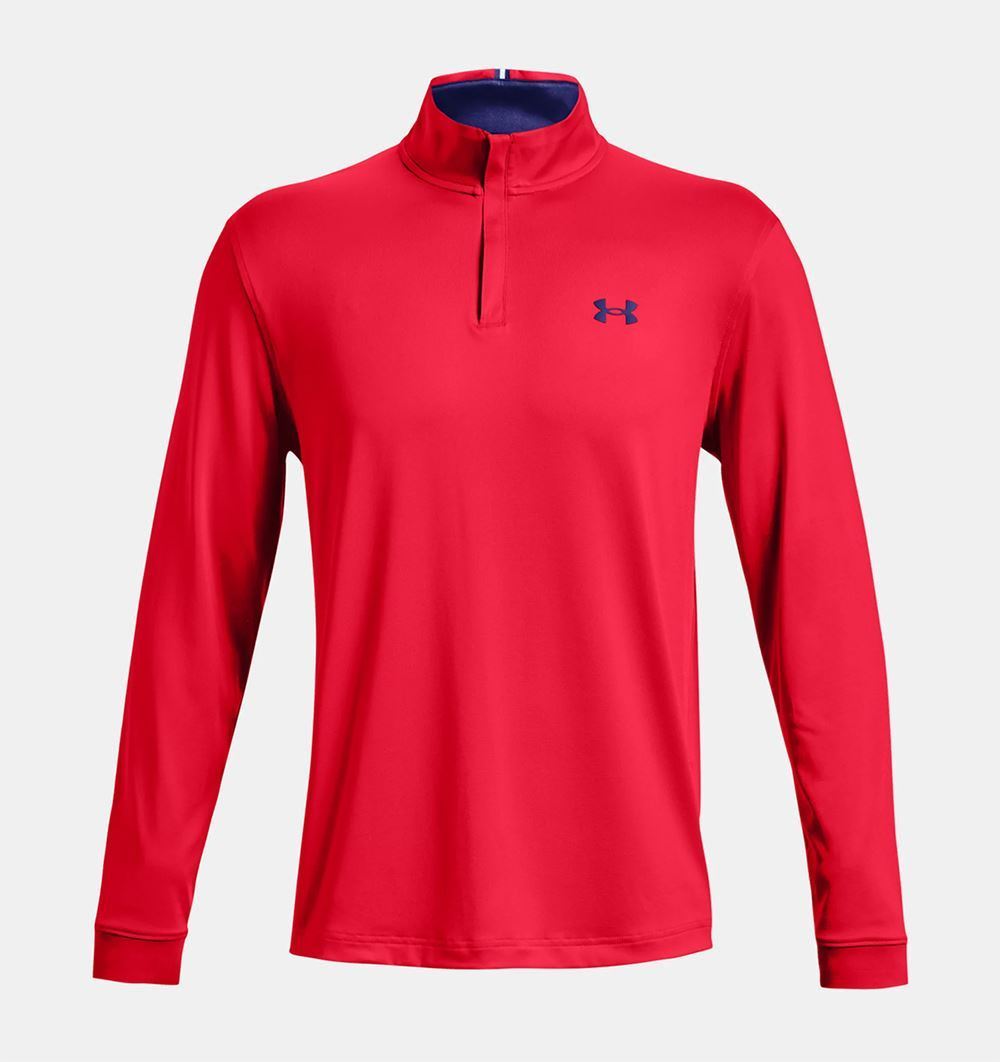 Picture of Under Armour Men's UA Playoff 2.0 1/4 Zip Top - Radio Red / Bauhaus Blue 890