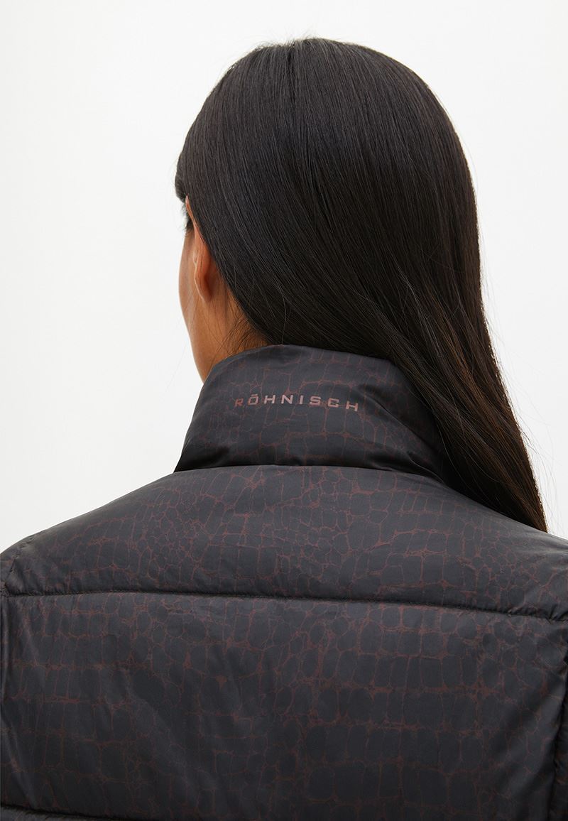 Picture of Rohnisch Ladies Avery Jacket - Brown Crocco - XL Only