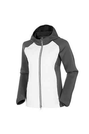 Show details for Sunice Ladies Elsa Thermal Long Sleeve Jacket - Charcoal / Pure White