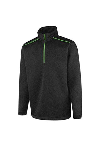 Show details for Island Green Men's Lined Top Layer / Sweater - Charcoal / Lime