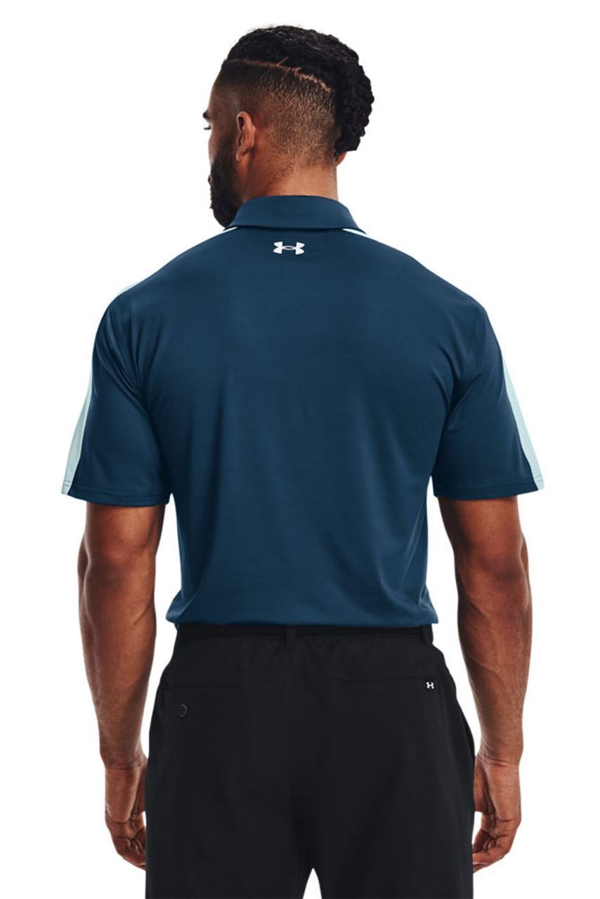 Picture of Under Armour zns Men's UA T2G Block Polo Shirt - Petrol Blue / Fuse Teal 437