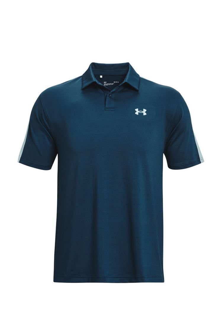 Picture of Under Armour zns Men's UA T2G Block Polo Shirt - Petrol Blue / Fuse Teal 437