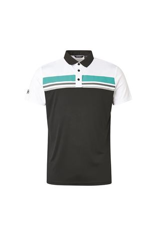 Show details for Abacus Men's Tumble Polo Shirt - Black / White 620