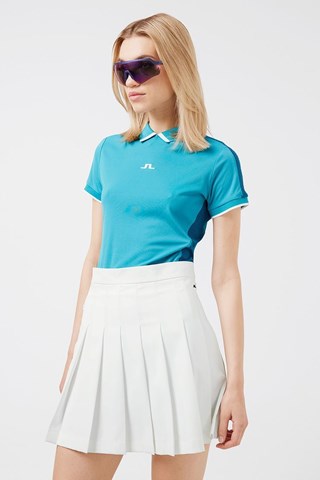 Picture of J.Lindeberg zns  Ladies Eris Polo Shirt - Enamel Blue 0191