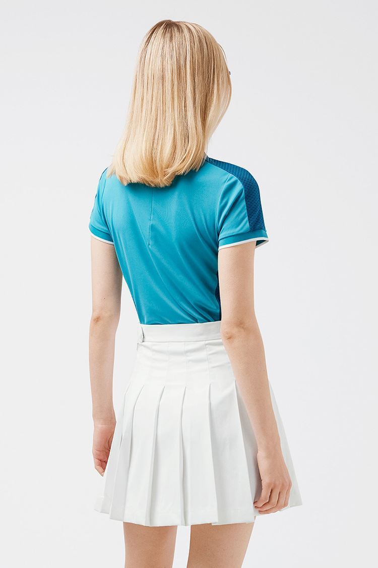 Picture of J.Lindeberg zns  Ladies Eris Polo Shirt - Enamel Blue 0191