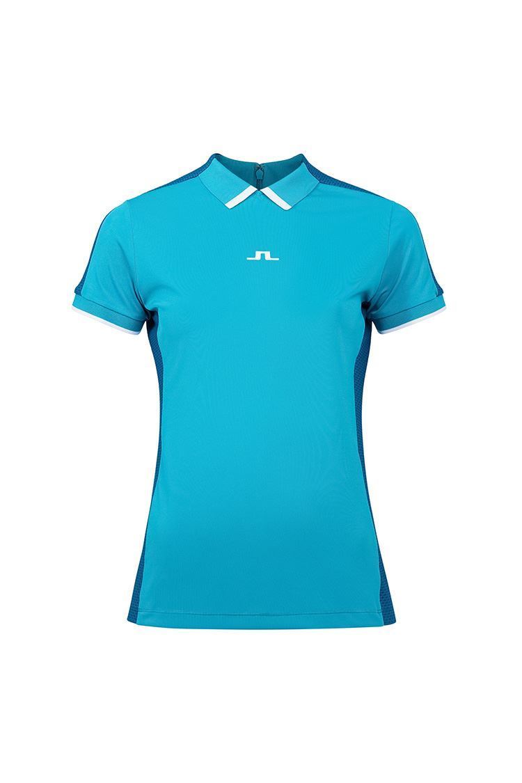 Picture of J.Lindeberg zns  Ladies Eris Polo Shirt - Enamel Blue 0191