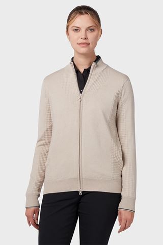 Picture of Callaway Ladies Lined Windstopper Full Zip Cardigan - Chateau Grey