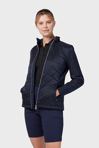 Picture of Callaway Ladies Quilted Jacket - Peacoat 410