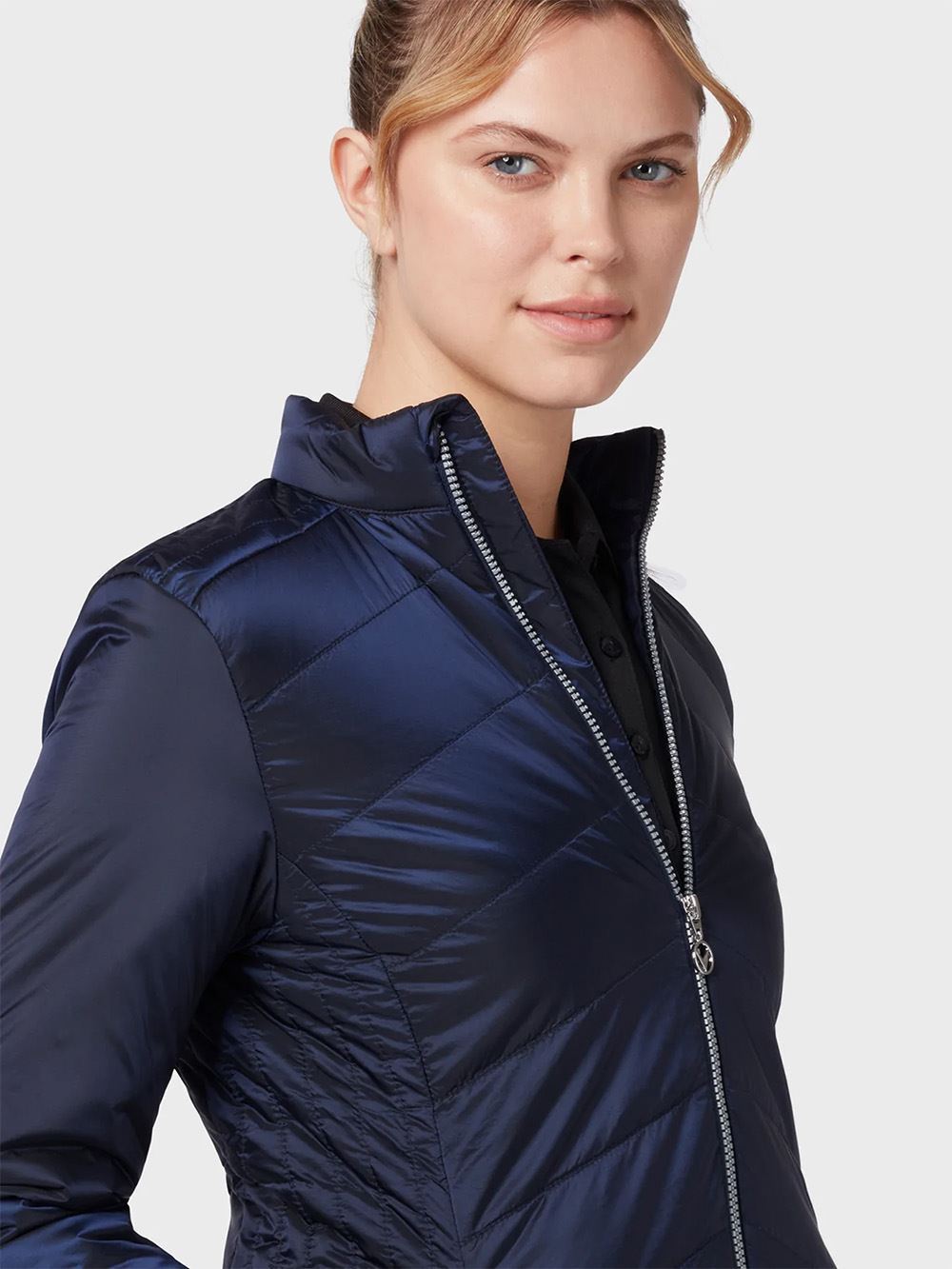 Picture of Callaway zns Ladies Quilted Jacket - Peacoat 410