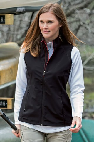 Picture of Sunice Women's Hilary Convertible Softshell Jacket / Gilet - Black - LARGE ONLY