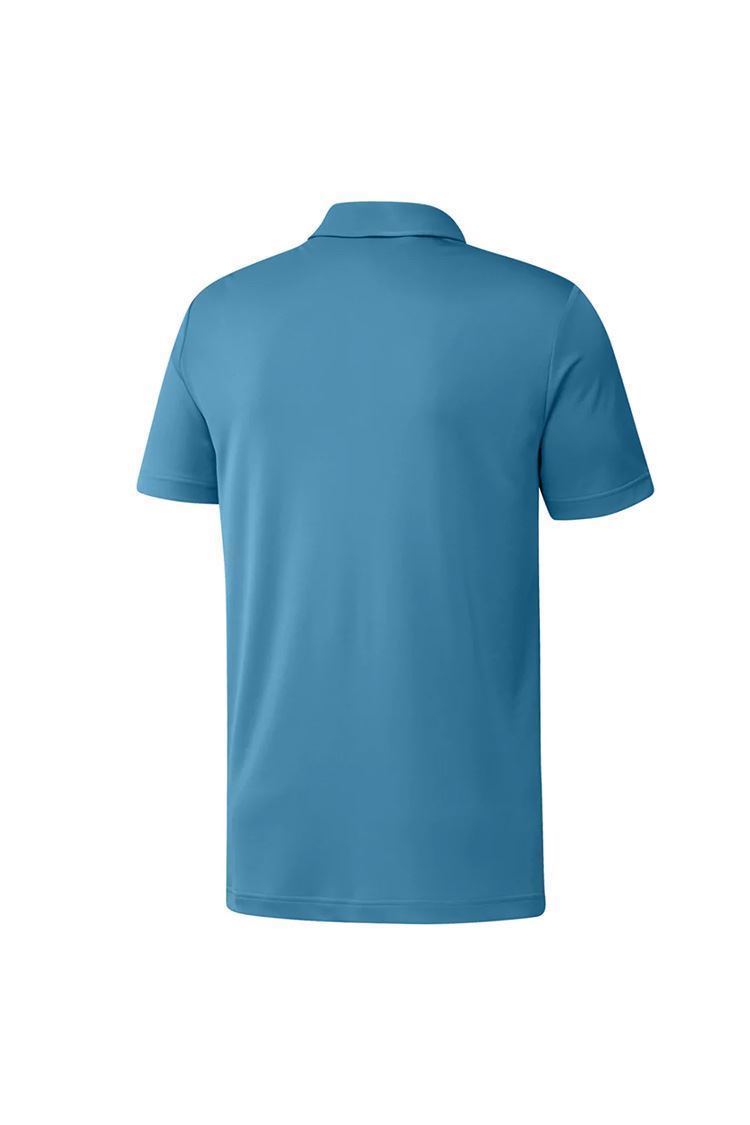 Picture of adidas Men's Chest Print Polo Shirt - Sonic Aqua