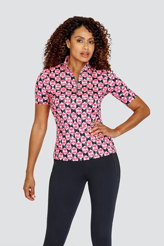 Picture of Tail Ladies Camari Elbow Length Sleeve Golf Top - Rendezvous