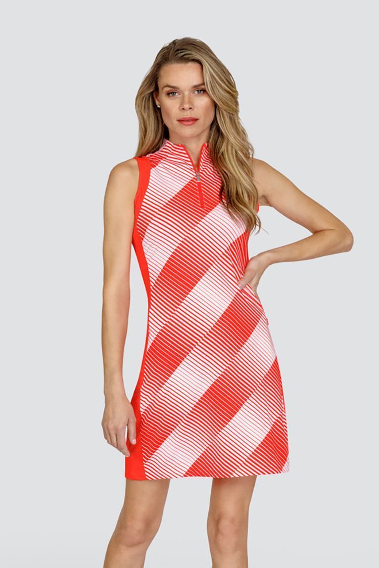 Picture of Tail Ladies Rhys Sleeveless Golf Dress - Inverted Stripe - XS Only