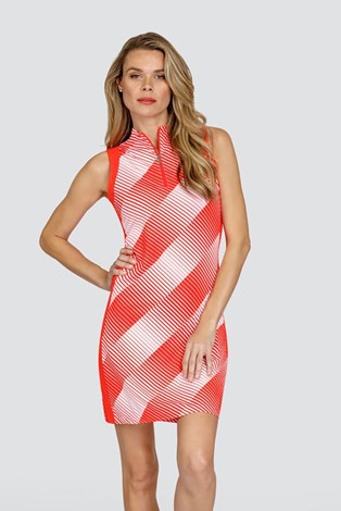 Show details for Tail Ladies Rhys Sleeveless Golf Dress - Inverted Stripe - XS Only