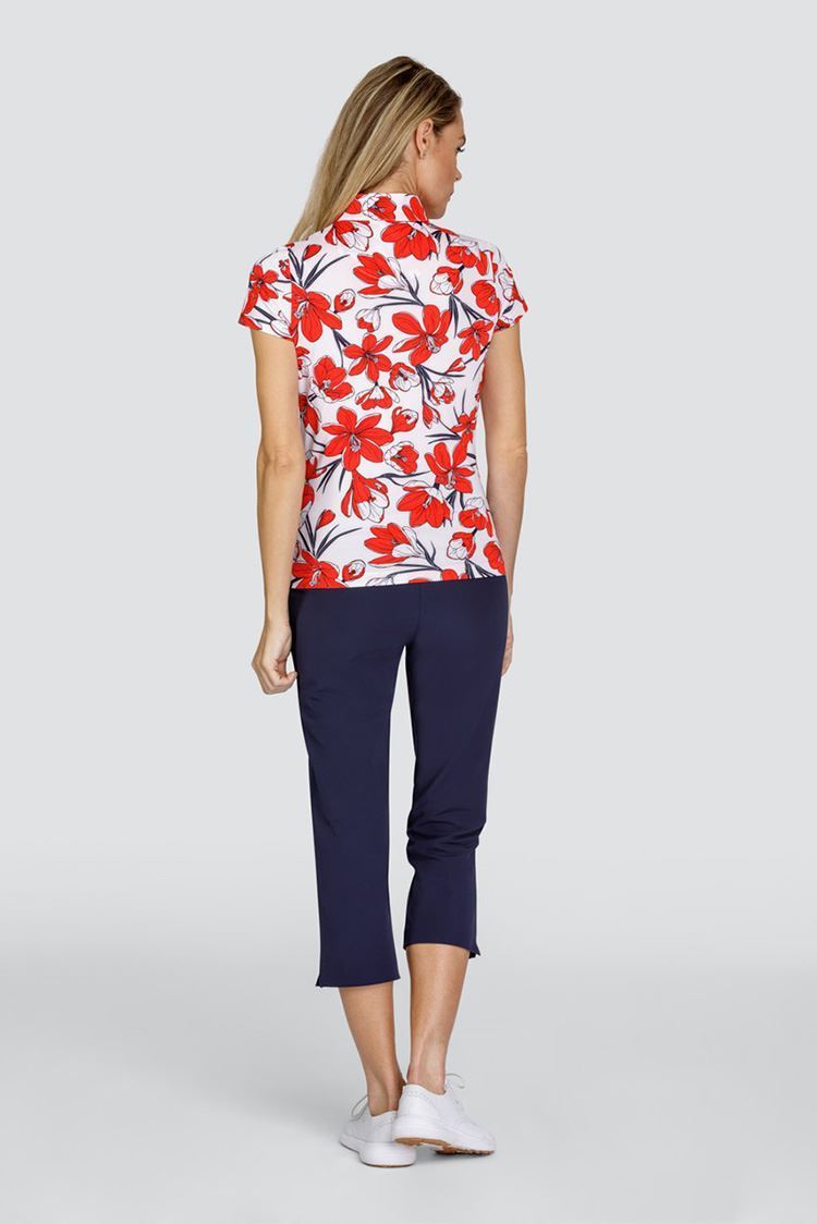 Picture of Tail Ladies zns  Hester Short Sleeve Golf Top - Crocus Fields - XS Only