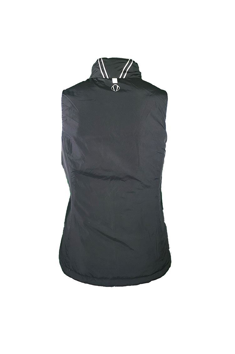 Picture of Sunice Ladies Maci Reversible Gilet - Della Blue Crushed Petal Print / Black