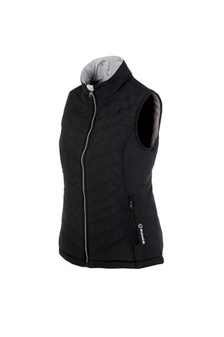 Picture of Sunice Ladies Maci Reversible Gilet - Black / Oyster