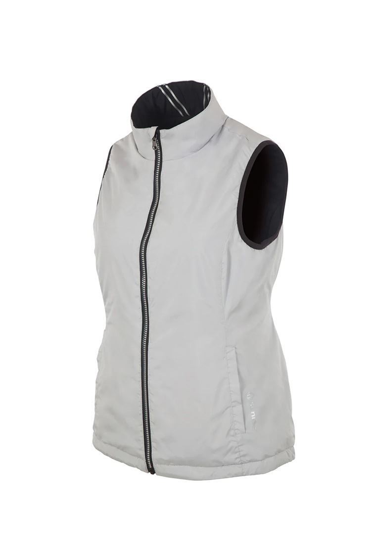 Picture of Sunice Ladies Maci Reversible Gilet - Black / Oyster