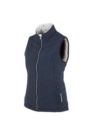 Picture of Sunice zns Ladies Maci Reversible Gilet - Midnight / Pure White