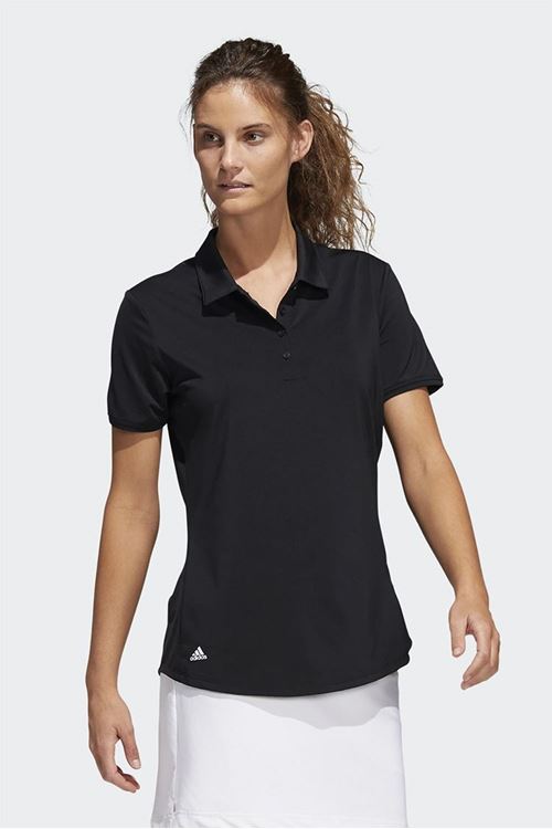 Plain black ladies polo shirt best sale