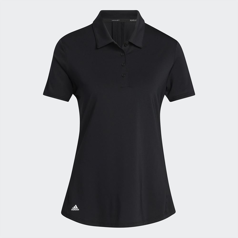 Picture of adidas Women's Ultimate Solid Short Sleeve Polo Shirt - Black