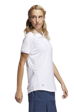 Show details for adidas Women's Ultimate Solid Short Sleeve Polo Shirt - White