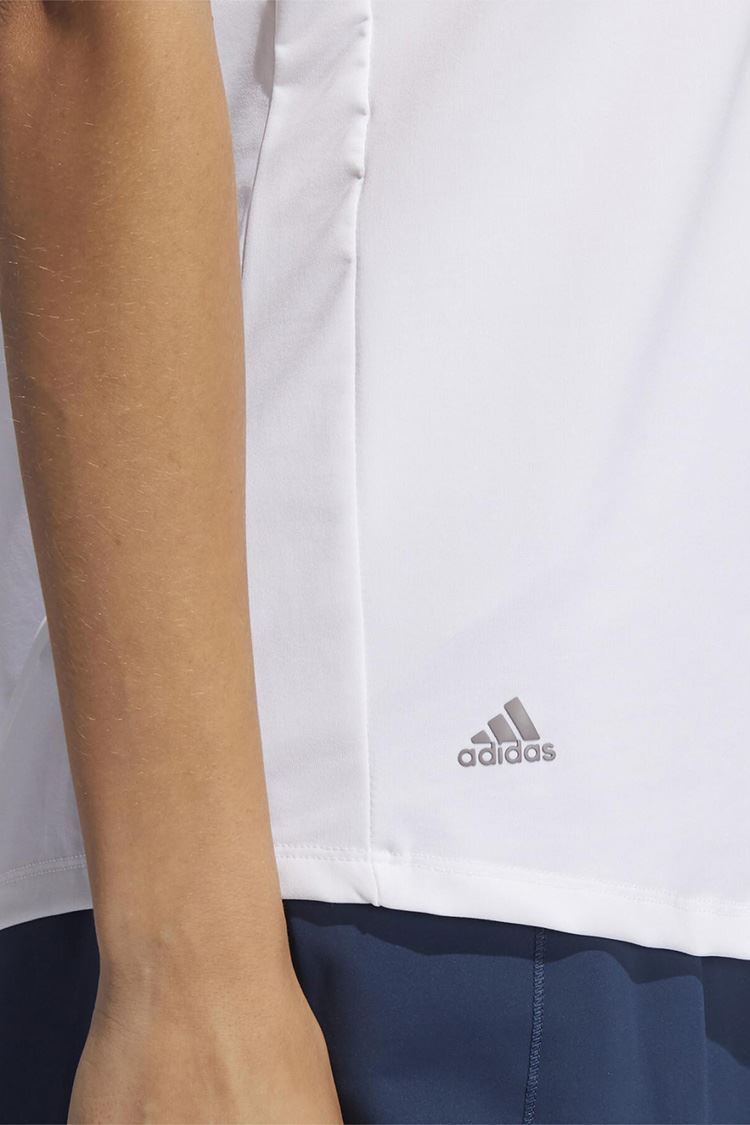 Picture of adidas Women's Ultimate Solid Short Sleeve Polo Shirt - White