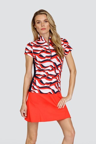 Picture of Tail zns Ladies Alya Pull On Golf Skort -45cm - Paprika
