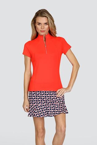 Show details for Tail Ladies Shiloh Short Sleeve Golf Top - Paprika