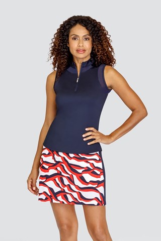 Picture of Tail Ladies Angela Pull On Golf Skort - 45cm - Deco Wave - XL Only