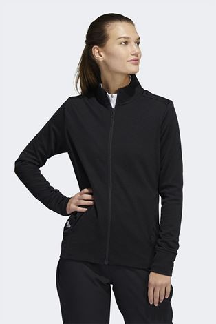 Show details for adidas Women's Textured Full Zip Jacket - Black