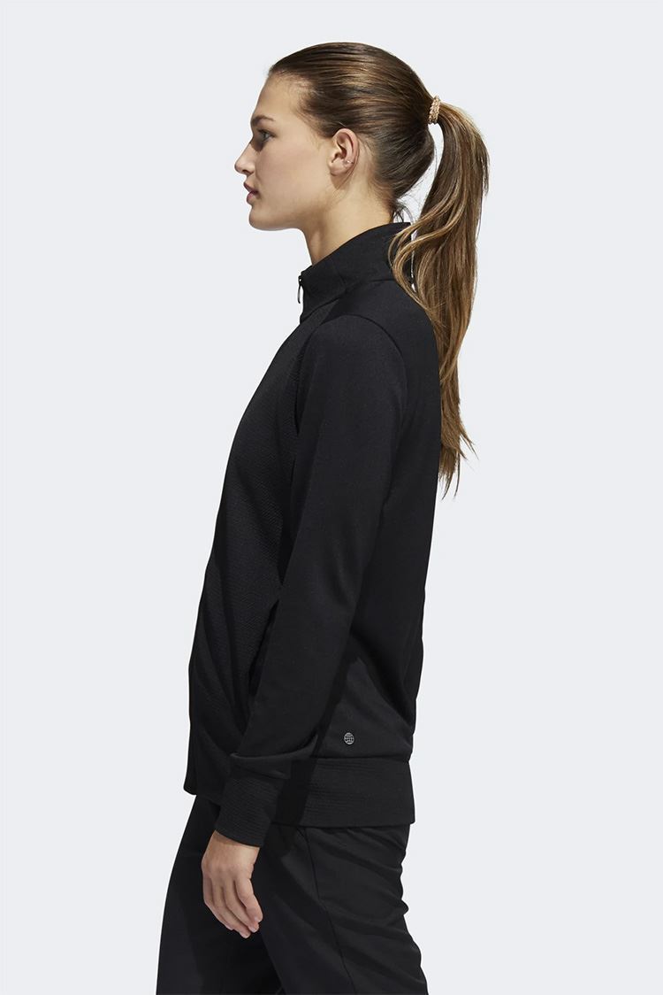 Picture of adidas Women's Textured Full Zip Jacket - Black