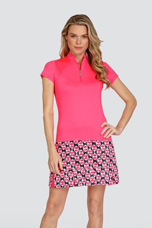 Show details for Tail Ladies Bexley Short Sleeve Golf Top - Pink Lotus