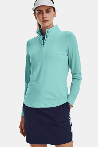 Picture of Under Armour ZNS Women's UA Playoff 1/4 Zip Top - Blue Foam / Metallic Silver 421