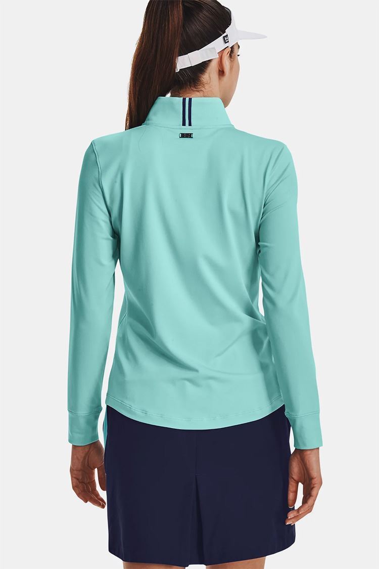 Picture of Under Armour ZNS Women's UA Playoff 1/4 Zip Top - Blue Foam / Metallic Silver 421