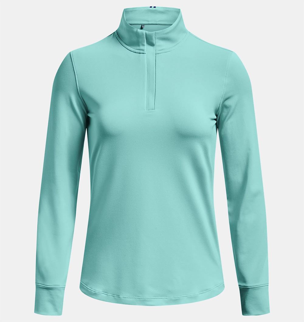 Picture of Under Armour ZNS Women's UA Playoff 1/4 Zip Top - Blue Foam / Metallic Silver 421
