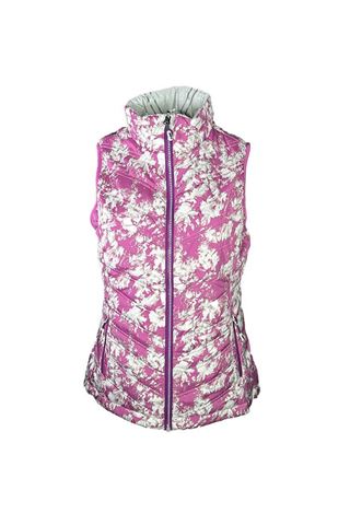 Picture of Sunice Ladies Maci Reversible Gilet - Dahlia Crushed Petal Print / Oyster