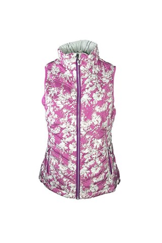 Picture of Sunice zns  Ladies Maci Reversible Gilet - Dahlia Crushed Petal Print / Oyster