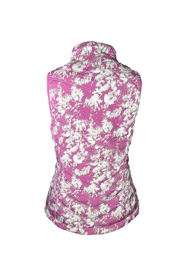 Picture of Sunice zns  Ladies Maci Reversible Gilet - Dahlia Crushed Petal Print / Oyster