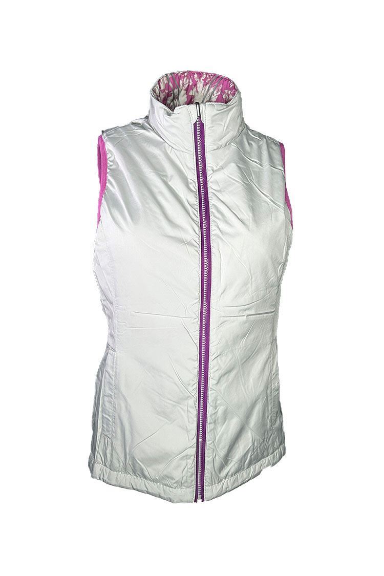Picture of Sunice zns  Ladies Maci Reversible Gilet - Dahlia Crushed Petal Print / Oyster
