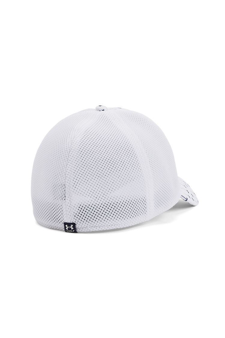 Picture of Under Armour zns Men's Iso-Chill Driver Mesh Golf Cap - White / Sonar Blue 103