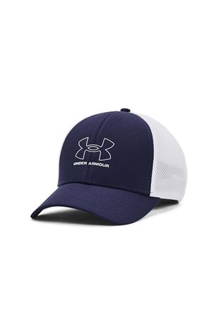 Show details for Under Armour Men's Iso-Chill Driver Mesh Golf Cap - Midnight Navy / White 410