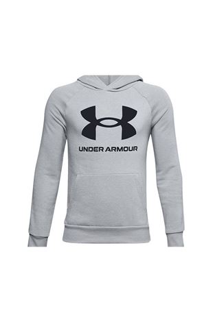 Show details for Under Armour UA Junior Rival Fleece Big Logo Hoodie - Mod Grey Light Heather 011