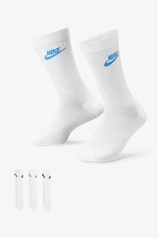Picture of Nike Golf  zns Everyday Essential Crew Socks - White / Multi 911