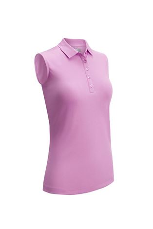 Show details for Callaway Ladies Sleeveless Knit Polo - Sunset Pink